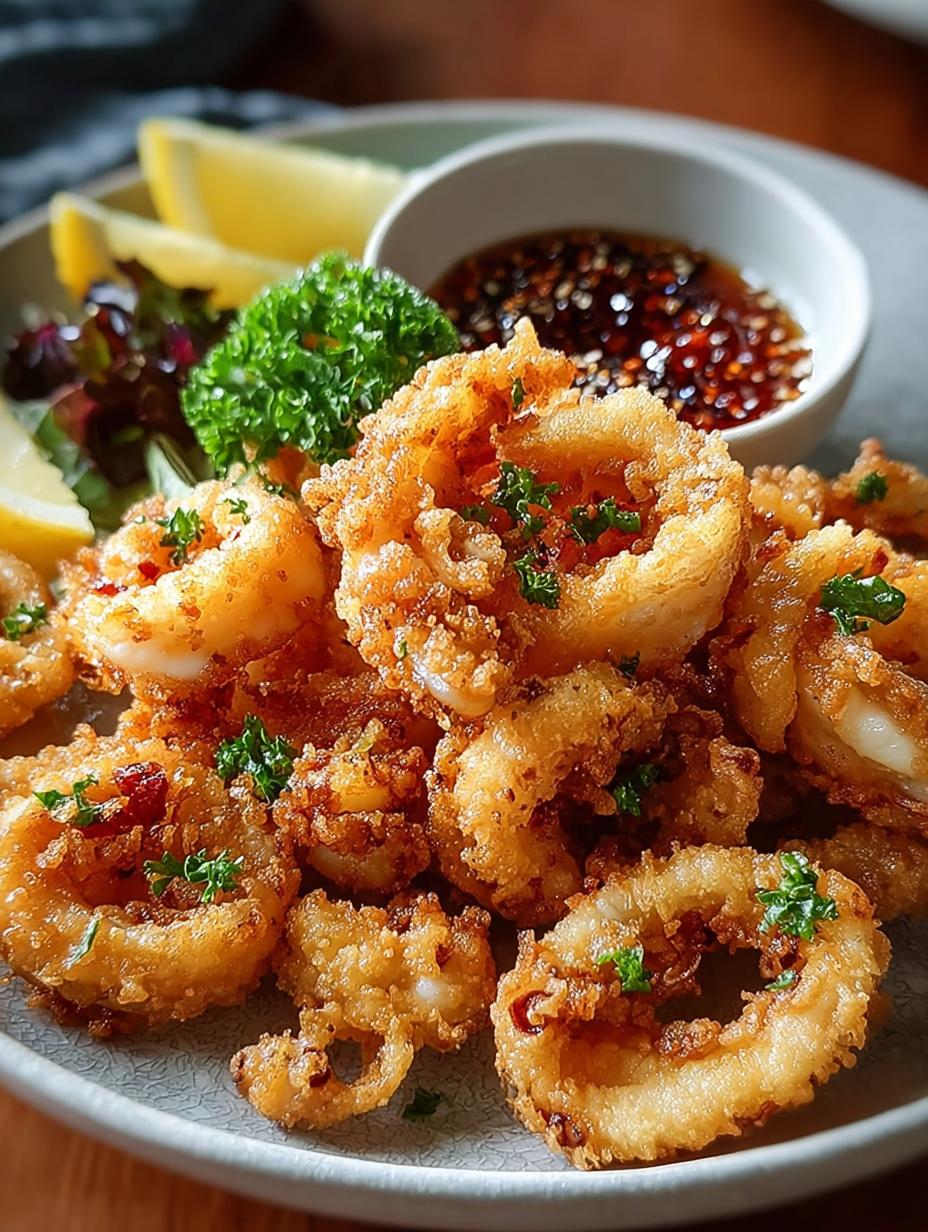 Fried Calamari: 7 Steps to Perfectly Crispy Bites - Fried Calamari - additional detail