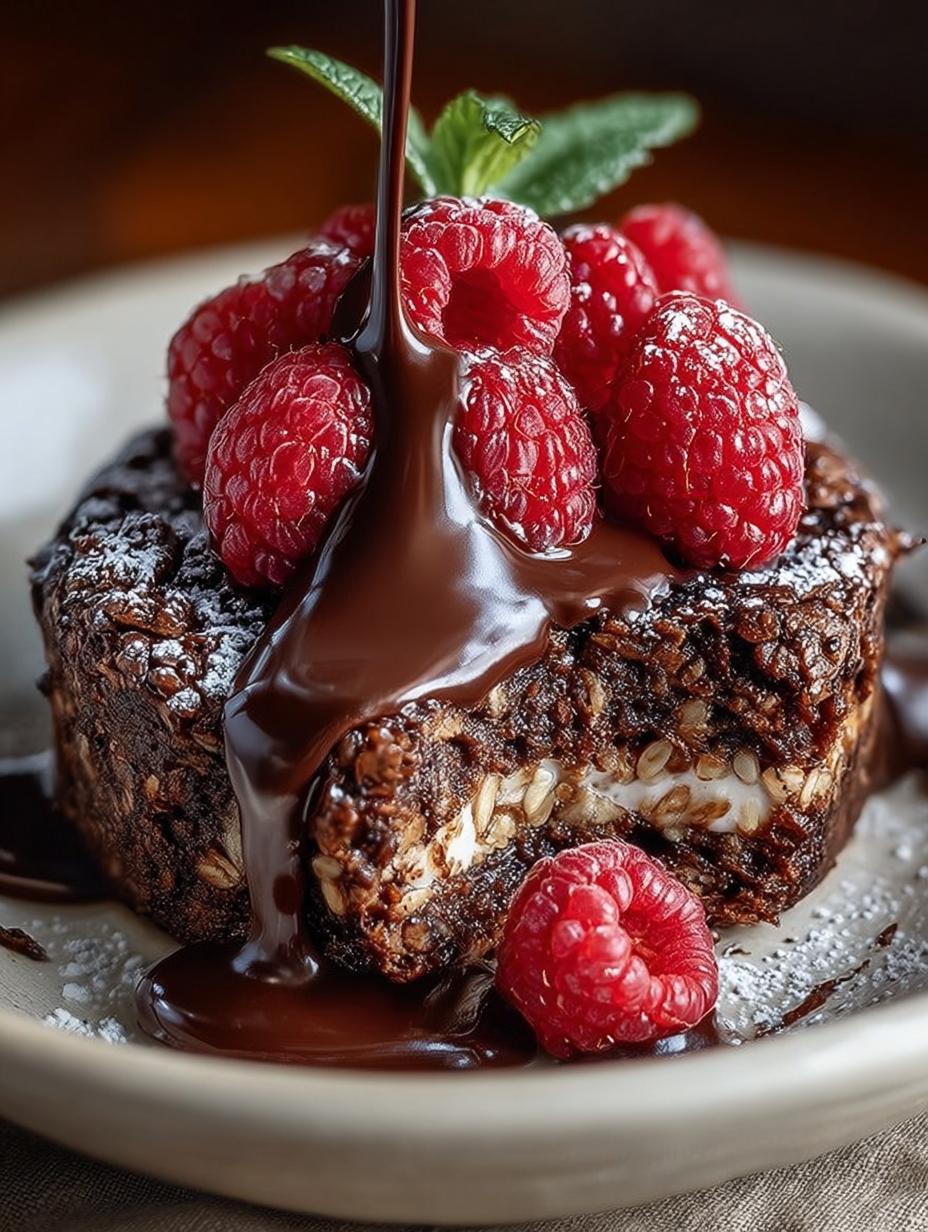 Delicious Fudgy Chocolate Baked Oats for Breakfast Bliss - Fudgy Chocolate Baked Oats - main visual representation