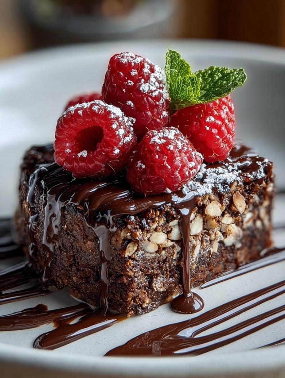 Fudgy Chocolate Baked Oats