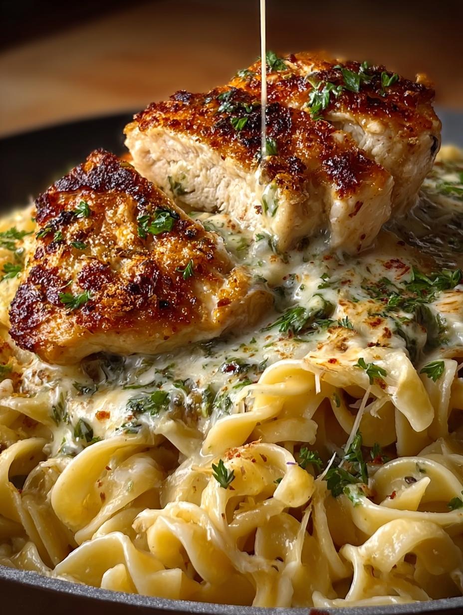 Garlic Chicken Parmesan Pasta