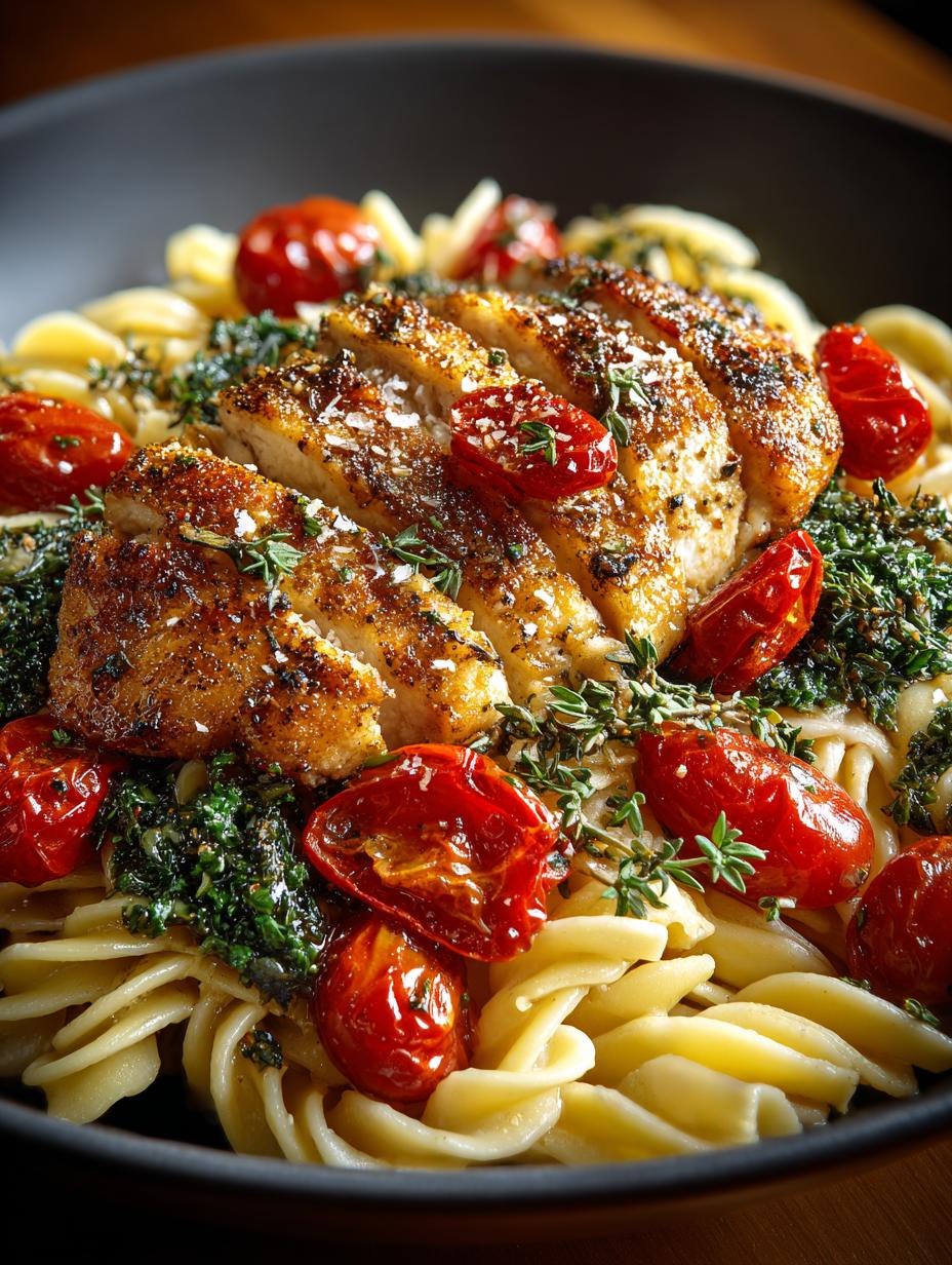 Garlic Chicken with Roasted