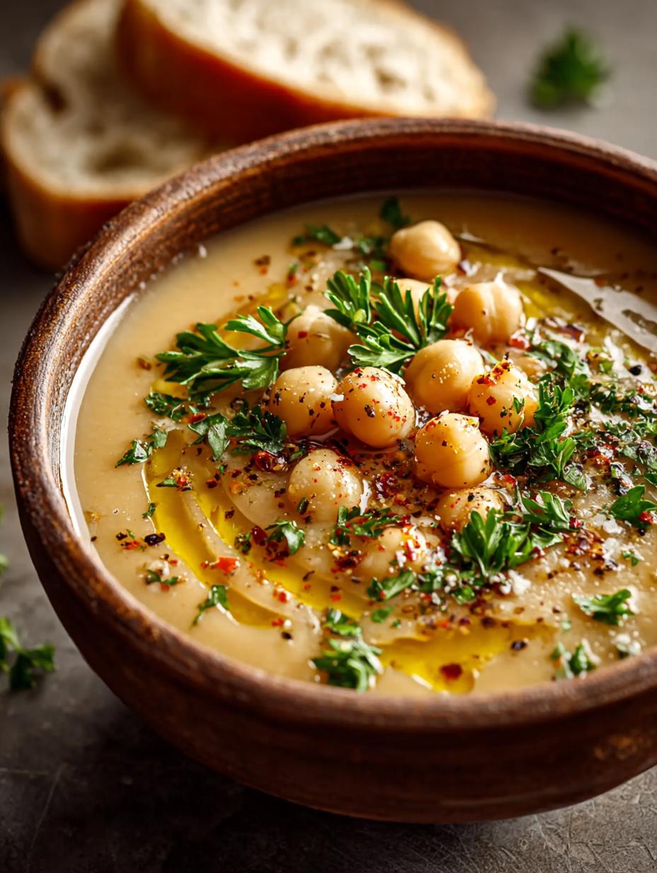 Garlic Chickpea Soup For Cozy Nights - Garlic Chickpea Soup For - additional detail
