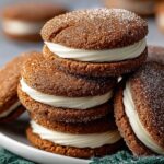 Ginger Molasses Sandwich Cookies