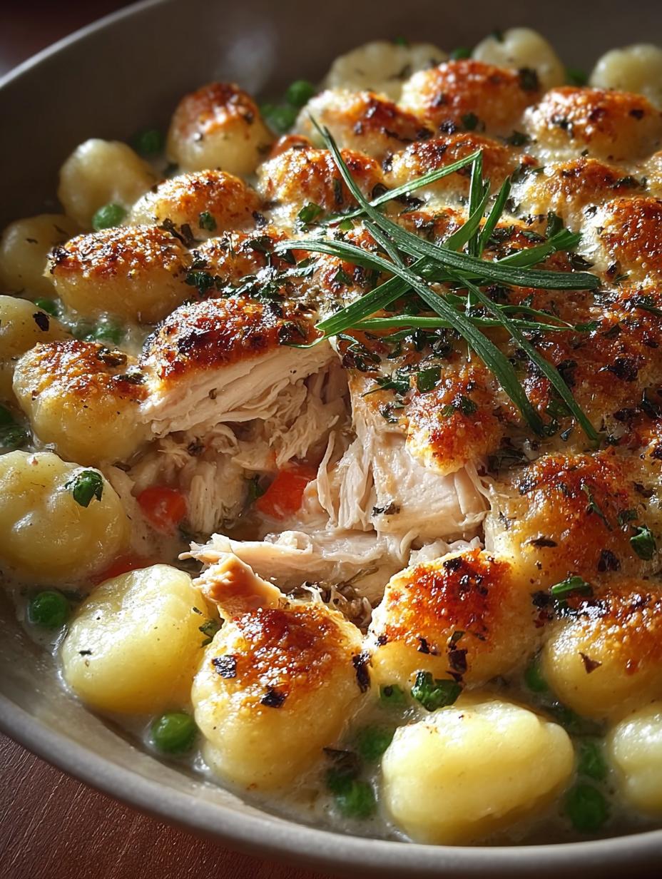 Gnocchi Topped Chicken Pot: 7 Reasons to Try This Dish - Gnocchi Topped Chicken Pot - additional detail