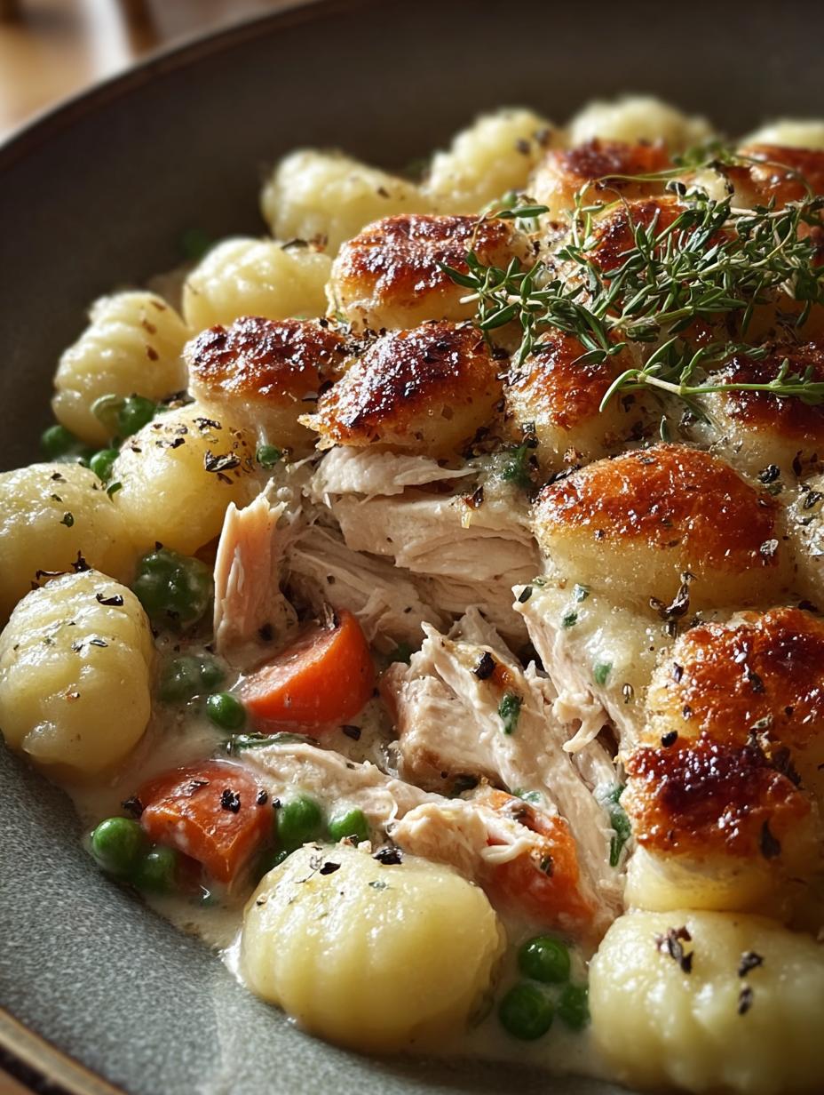 Gnocchi Topped Chicken Pot