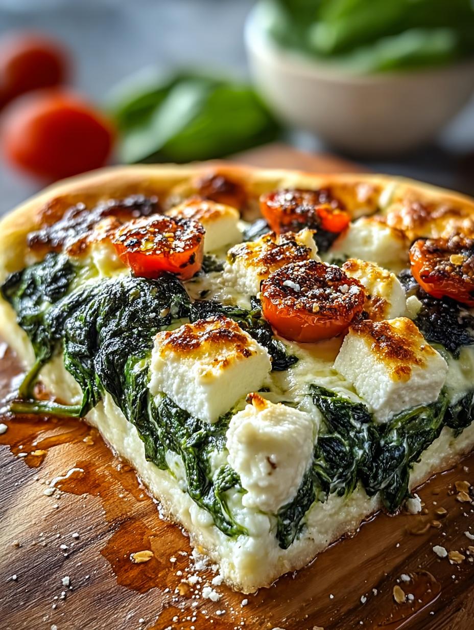 Greek Roasted Garlic Spinach White Pizza You’ll Adore - Greek Roasted Garlic Spinach - main visual representation