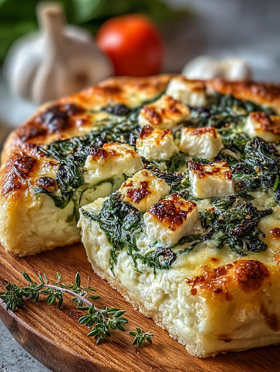 Greek Roasted Garlic Spinach White Pizza You’ll Adore - Greek Roasted Garlic Spinach - additional detail
