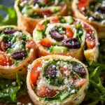 Greek Salad Pinwheels