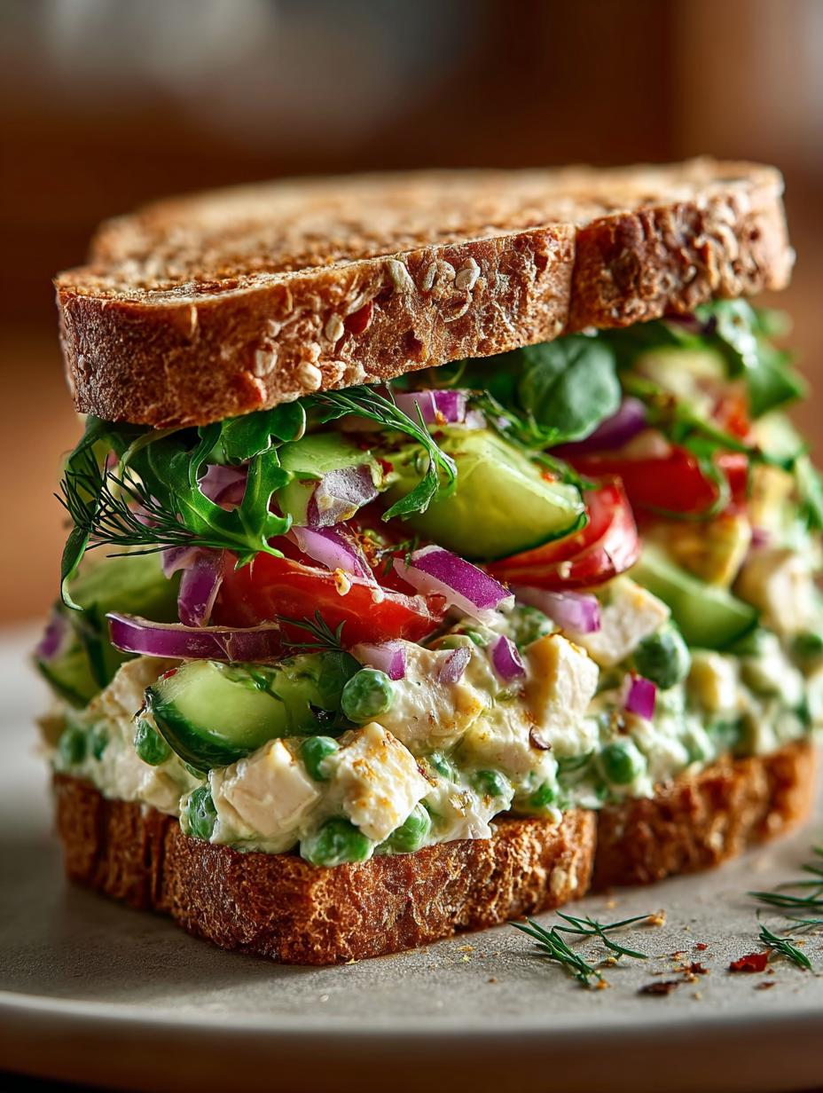 Green Goddess Salad Sandwich