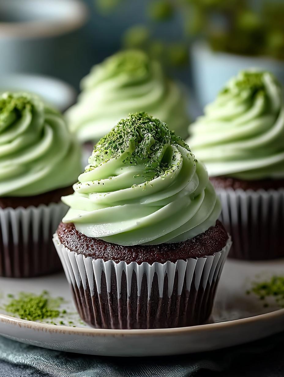 Irresistible Green Velvet Cupcakes with Creamy Frosting - Green Velvet Cupcakes - additional detail