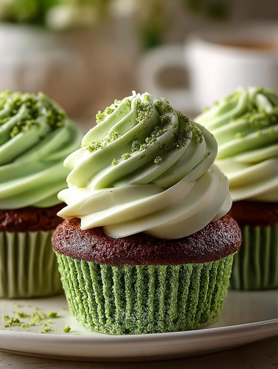 Green Velvet Cupcakes