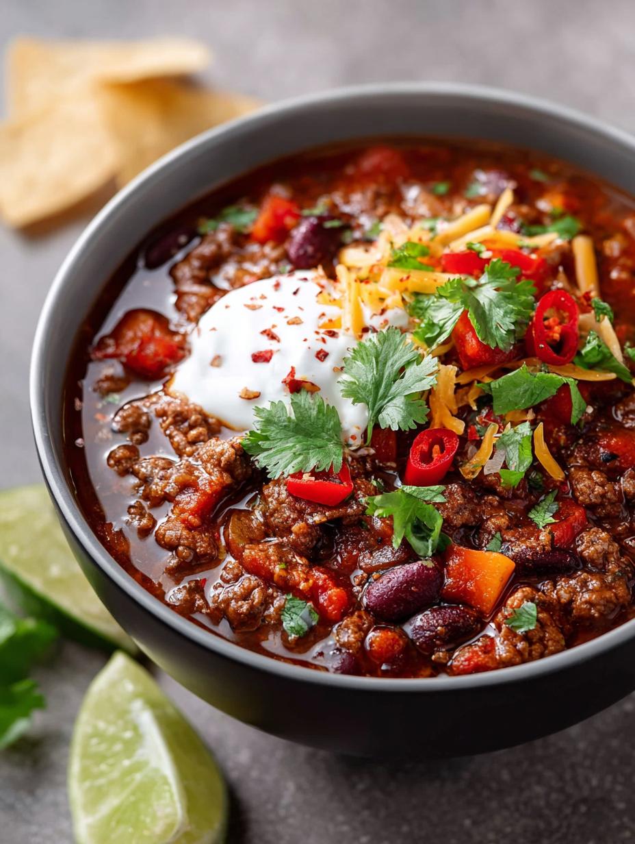 Ground Beef Chili: 5 Hearty Steps to Comfort 5 Ground Beef Chili: 5 Hearty Steps to Comfort - Ground Beef Chili - additional detail