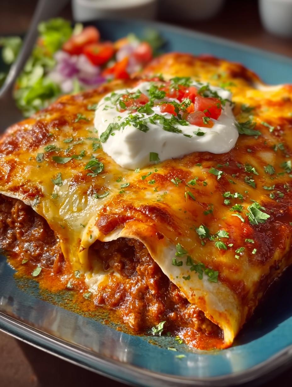 Ground Beef Enchiladas