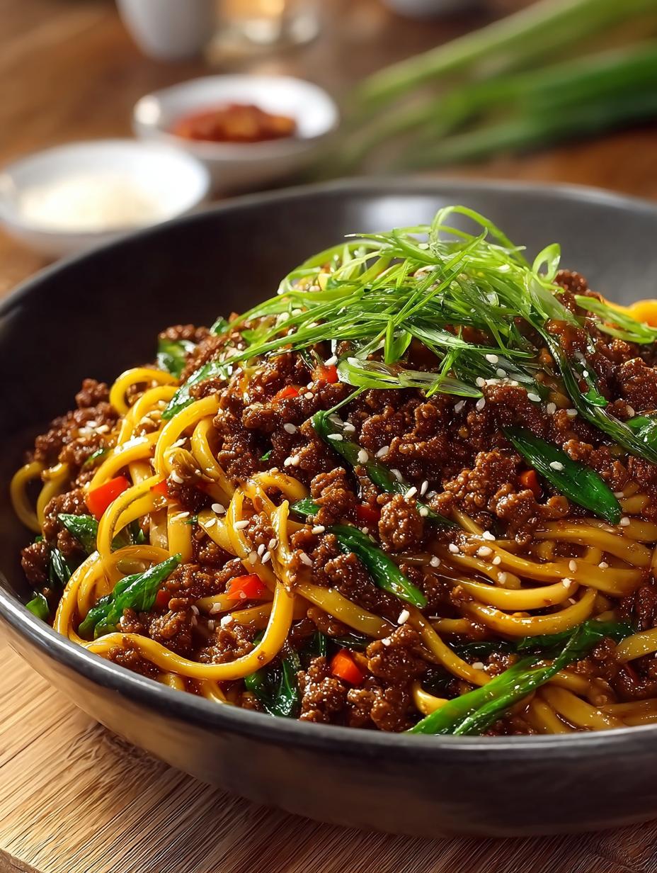 Ground Beef Mongolian Noodles: 5 Quick Steps to Delight 5 Ground Beef Mongolian Noodles: 5 Quick Steps to Delight - Ground Beef Mongolian Noodles - additional detail