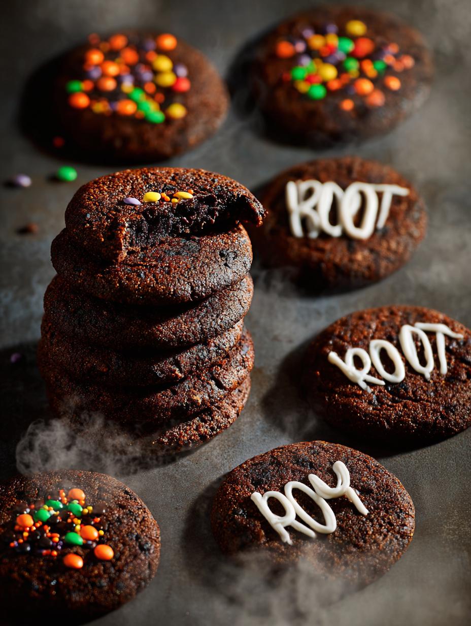 Halloween Chocolate Monster Cookies: A Spooky Delight - Halloween Chocolate Monster Cookies - main visual representation