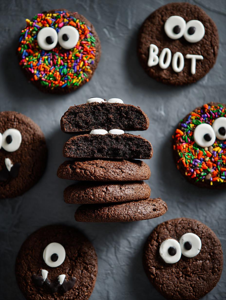 Halloween Chocolate Monster Cookies: A Spooky Delight - Halloween Chocolate Monster Cookies - additional detail