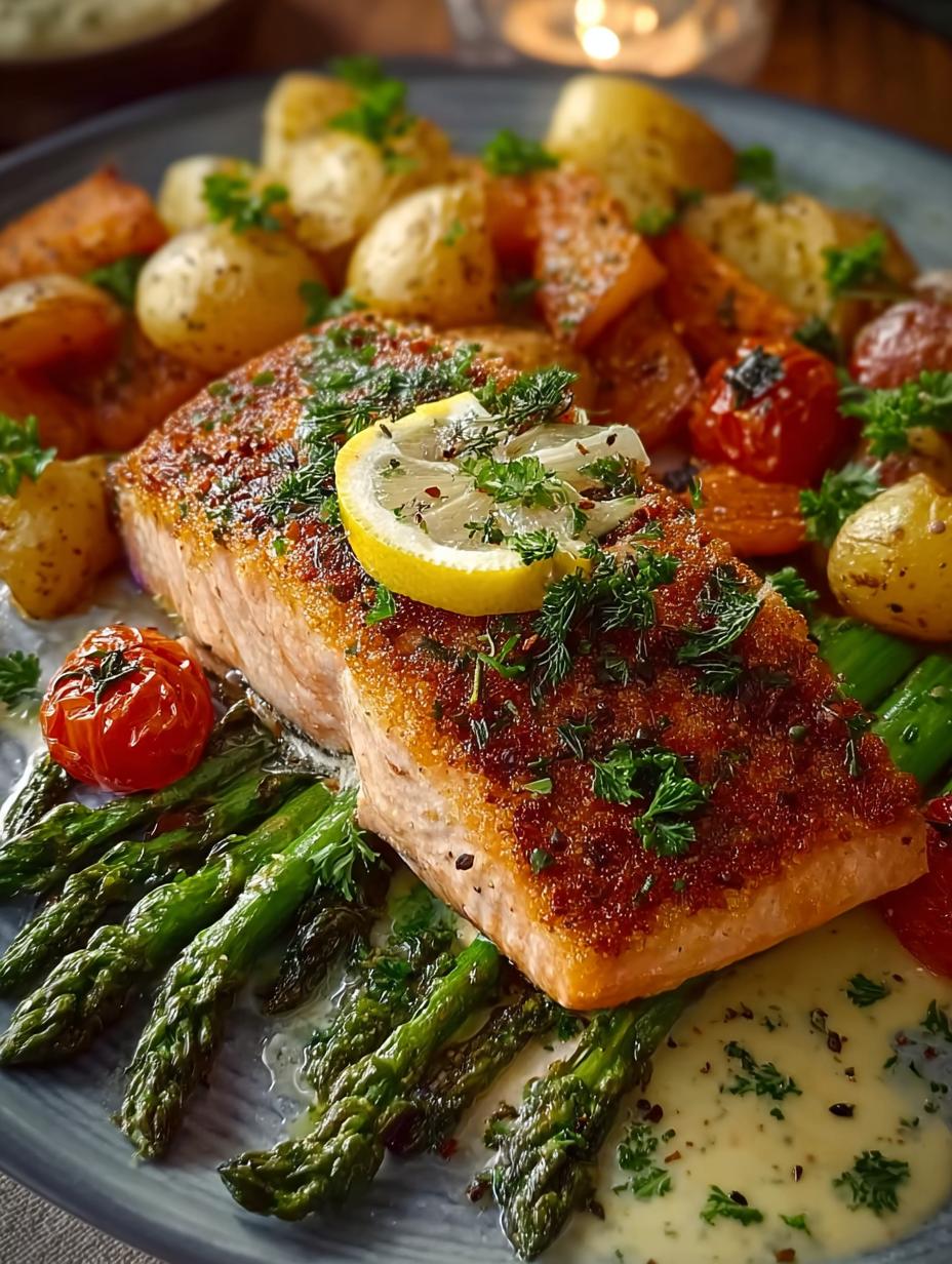 Healthy Sheet Pan Salmon