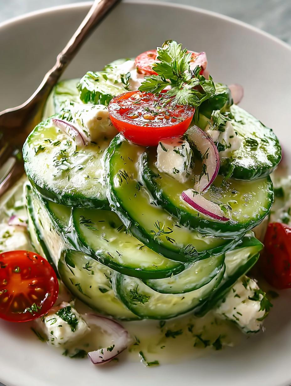 High Protein Cucumber Salad