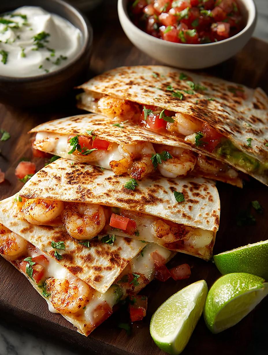 High Protein Shrimp Quesadillas