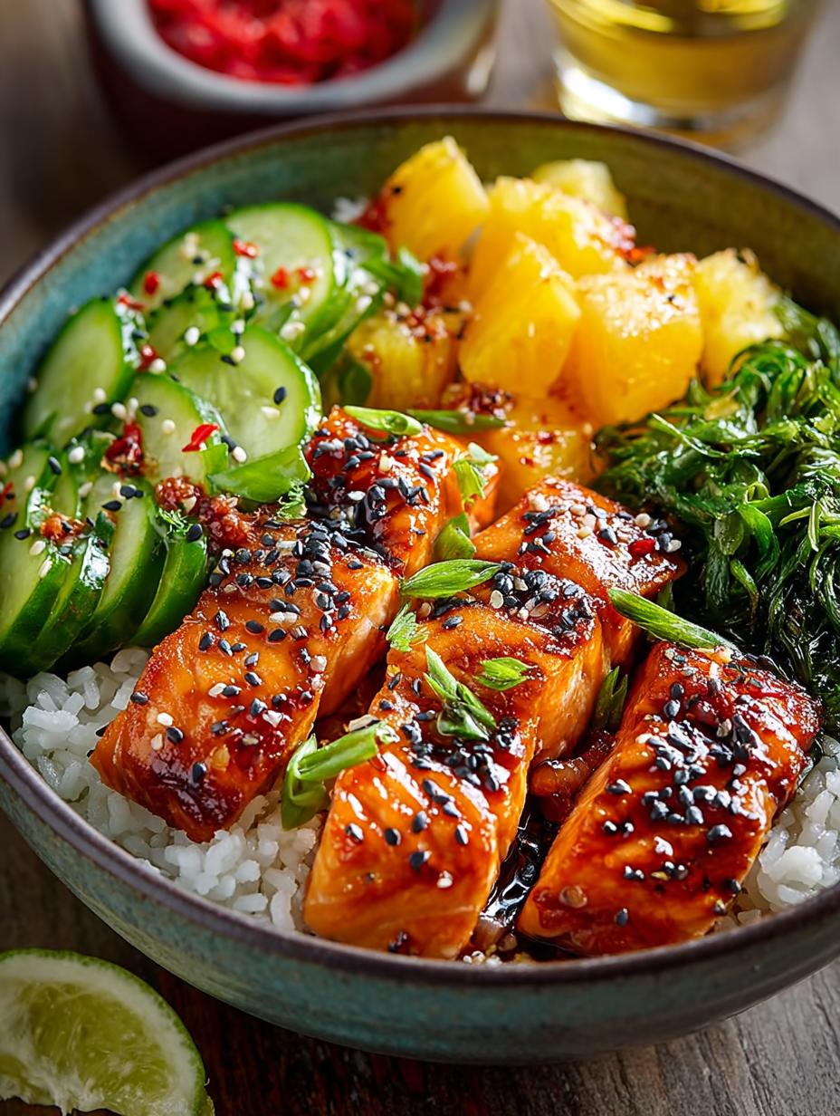 Honey Ginger Salmon Bowl