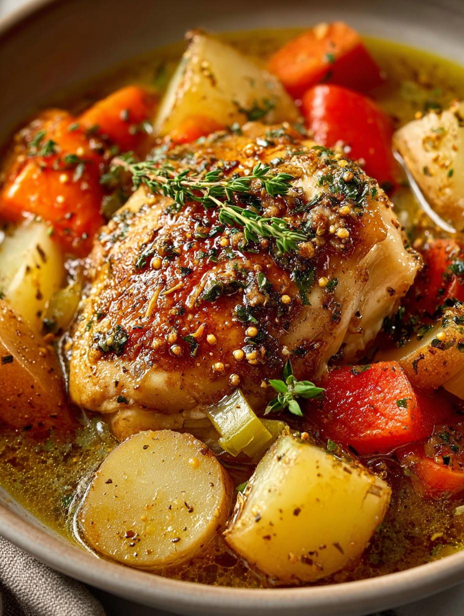 Delicious Honey Mustard Chicken Stew for Comforting Meals - Honey Mustard Chicken Stew - main visual representation