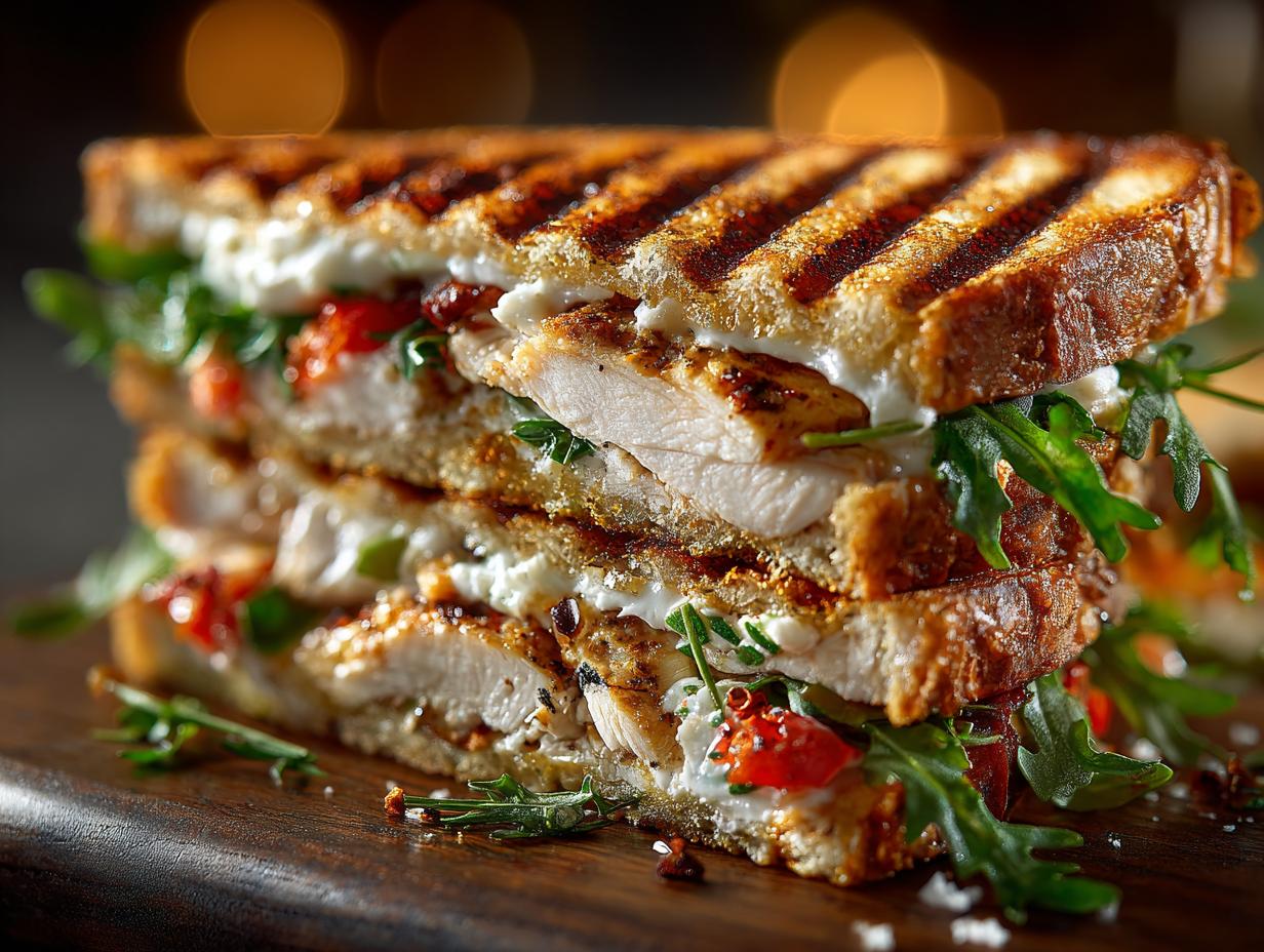 Honey Pepper Chicken Panini