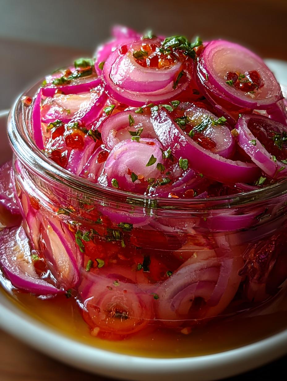 Hot Honey Pickled Red Onions: 5 Simple Steps to Zest - Hot Honey Pickled Red - additional detail