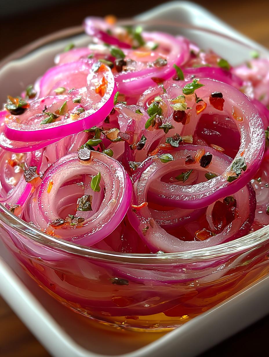 Hot Honey Pickled Red