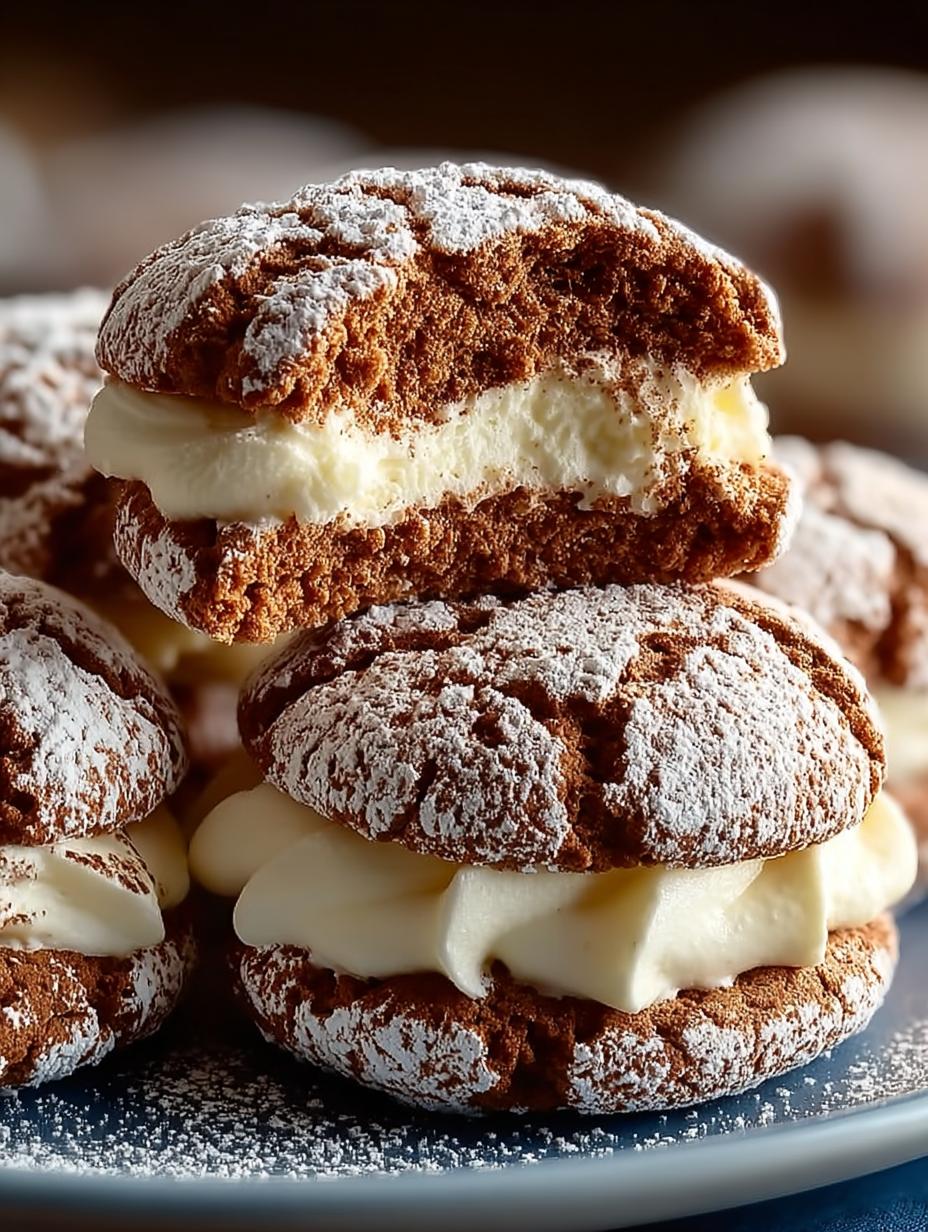 Irresistible Tiramisu Crinkle Cookies