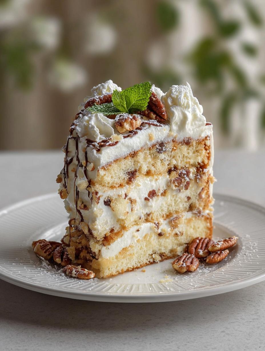 Classic Italian Cream Cake with Cream Cheese Frosting 4 Classic Italian Cream Cake with Cream Cheese Frosting - Italian Cream Cake - main visual representation