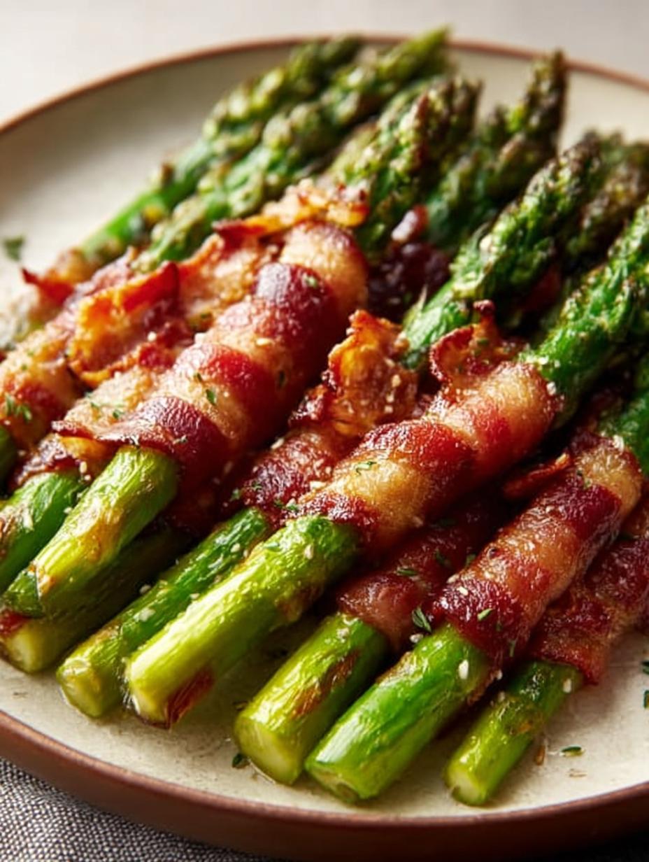 Keto Baked Asparagus with Crispy Beef Bacon Delight 4 Keto Baked Asparagus with Crispy Beef Bacon Delight - Keto Baked Asparagus with - main visual representation