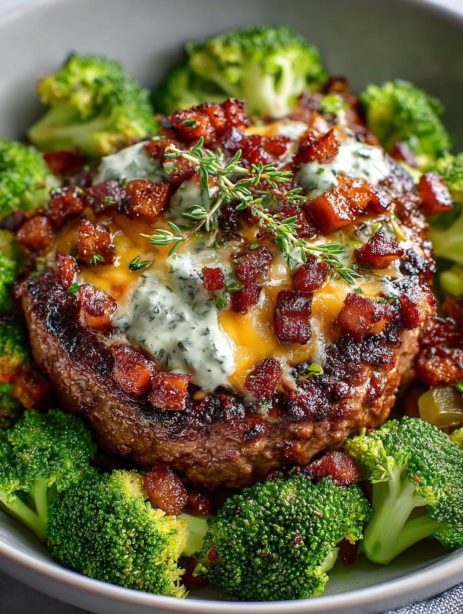 Keto Beef Hamburger Broccoli