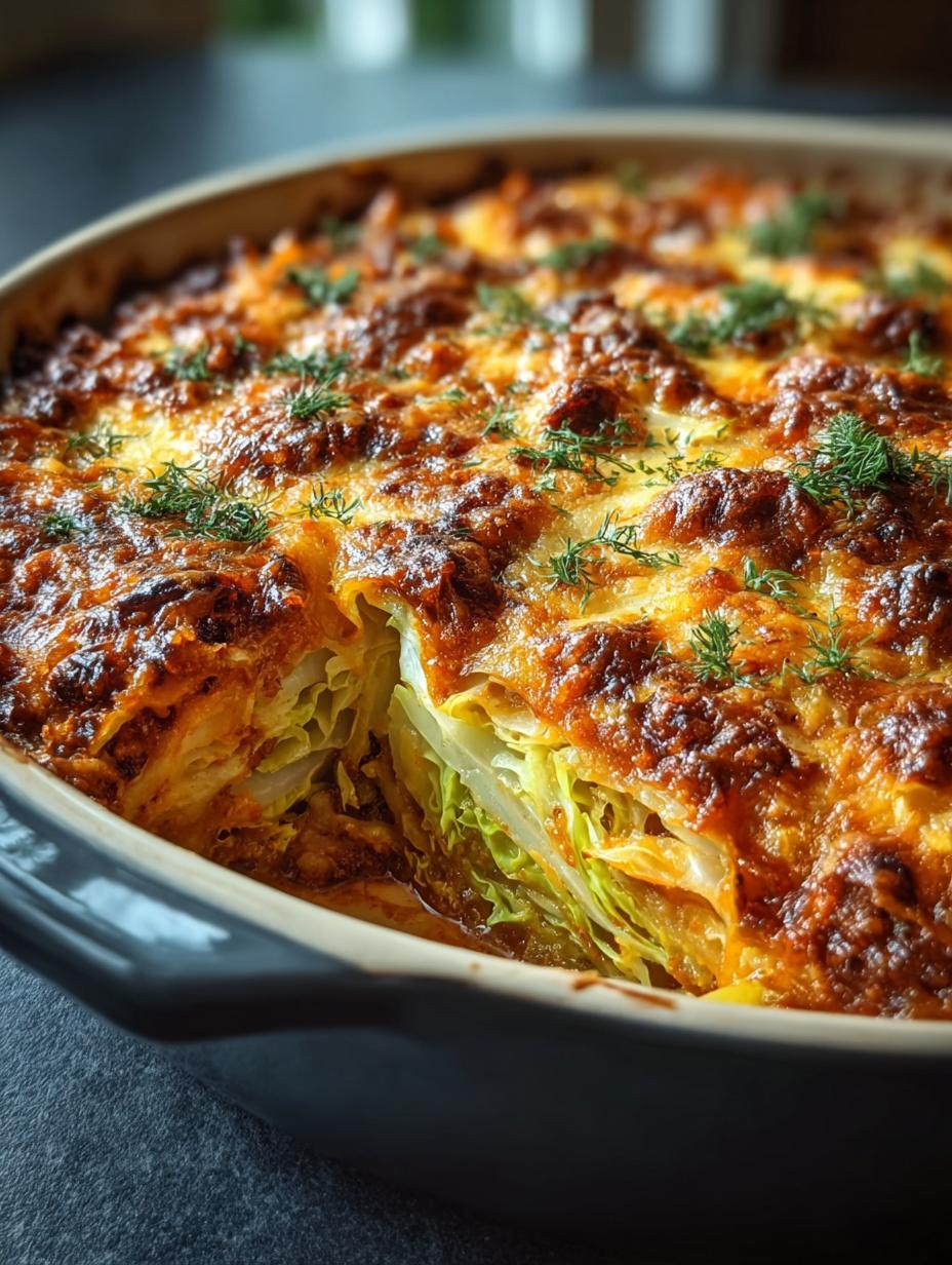 Lazy Unstuffed Cabbage Casserole