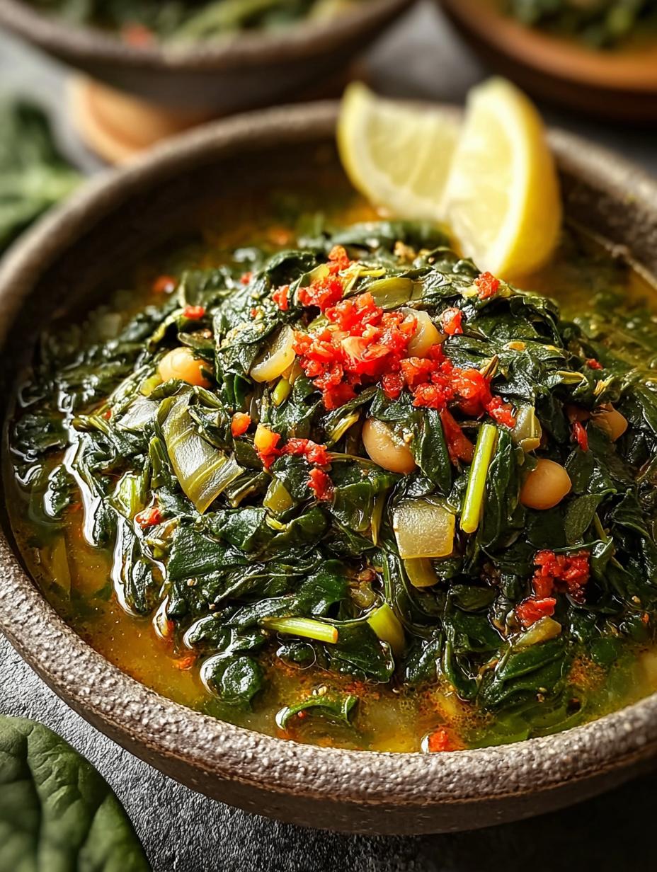 Lebanese Spinach Stew