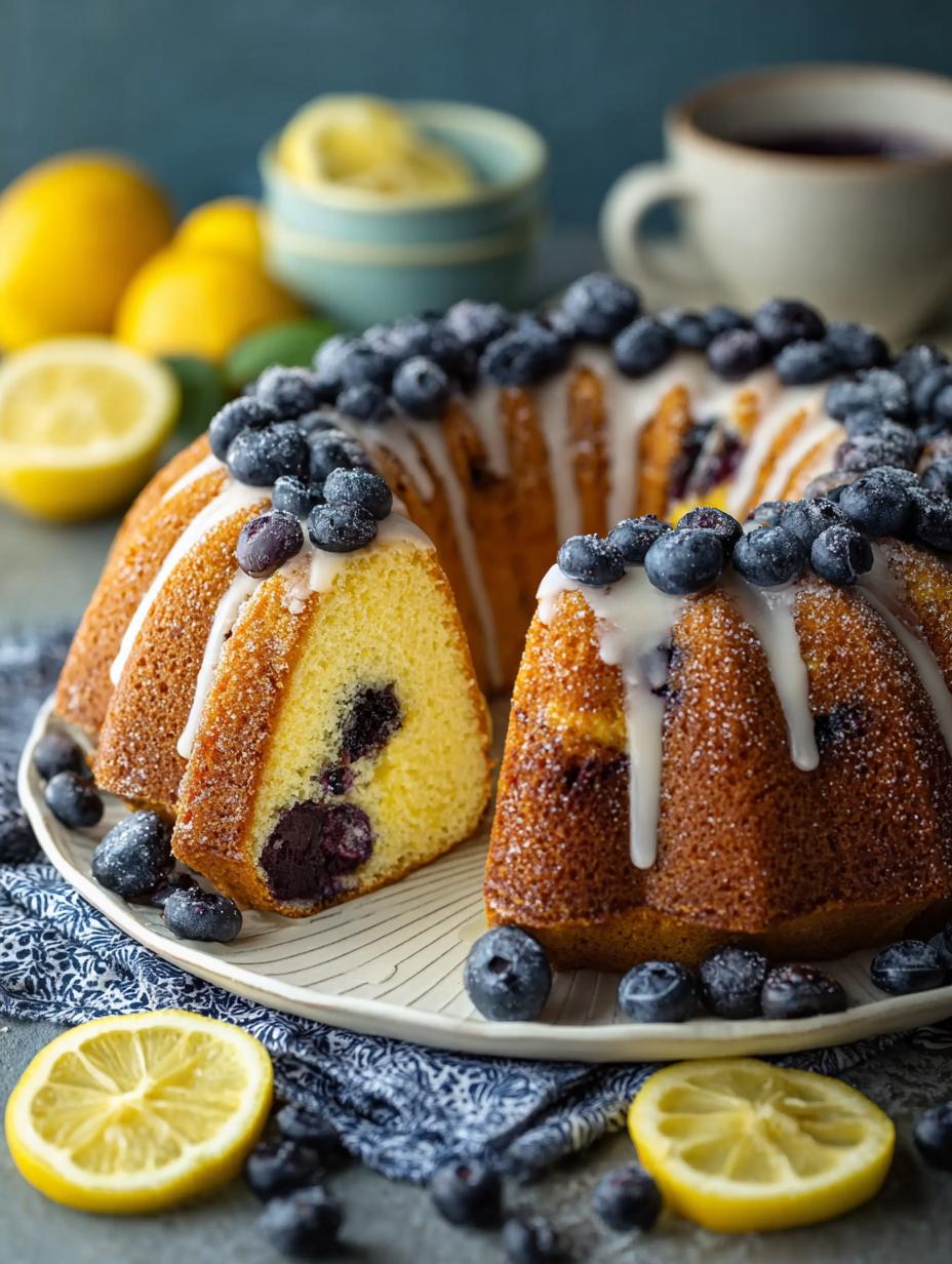 Indulge in the Best Lemon Blueberry Bundt Cake Recipe - Lemon Blueberry Bundt Cake - main visual representation
