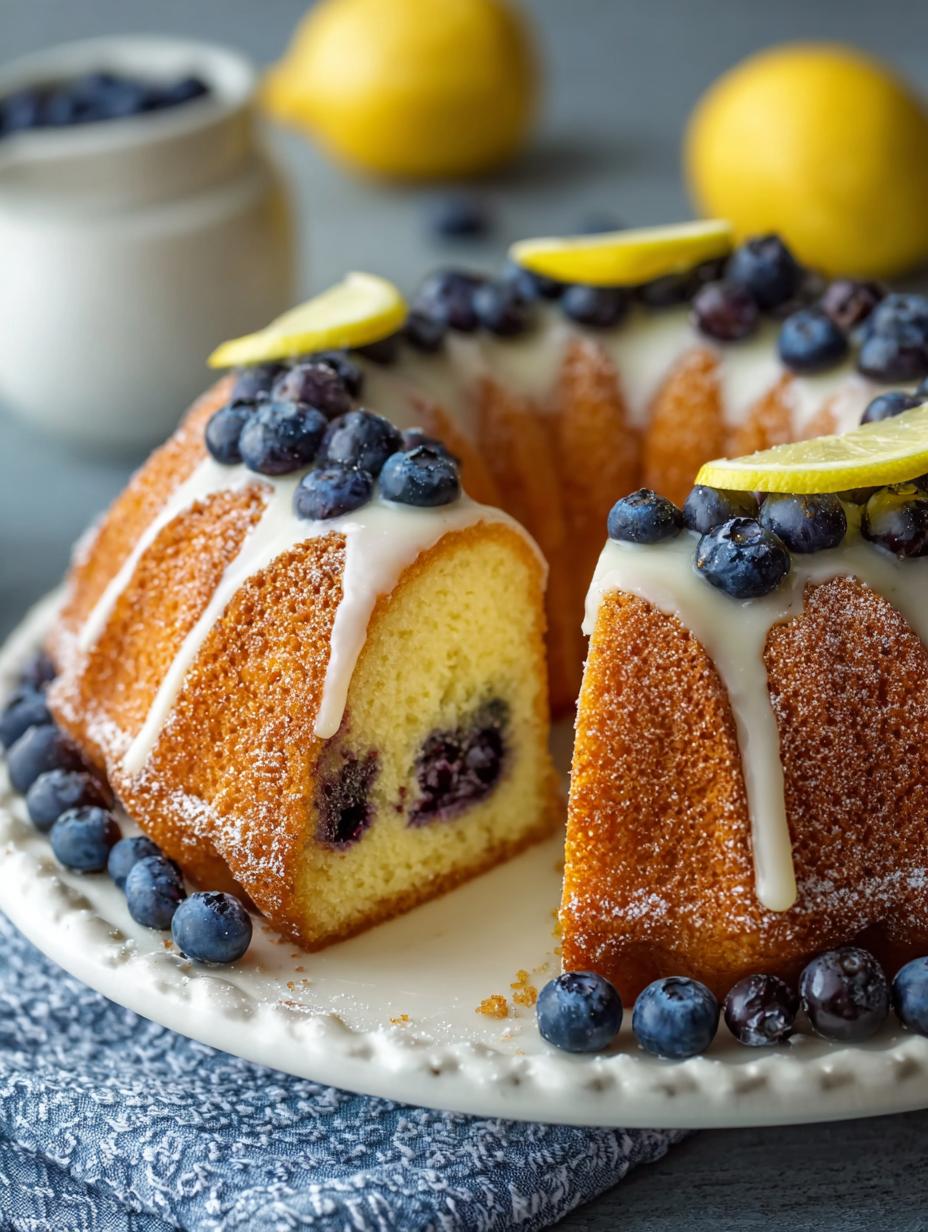 Lemon Blueberry Bundt Cake