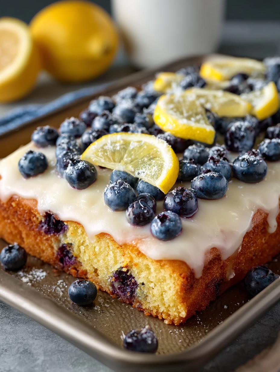 Lemon Blueberry Sheet Cake That Will Delight Everyone - Lemon Blueberry Sheet Cake - main visual representation