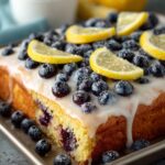 Lemon Blueberry Sheet Cake