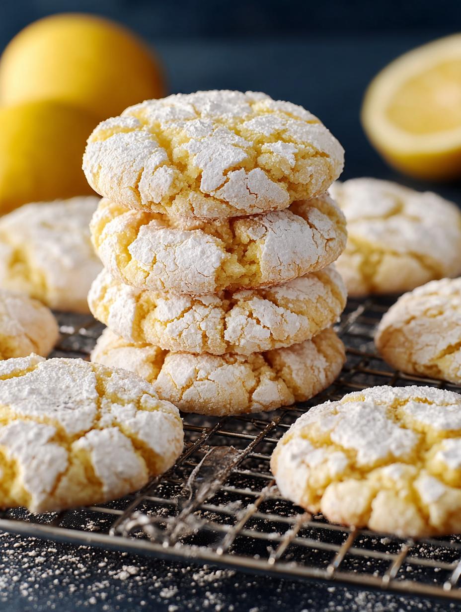 Lemon Crinkle Cookies