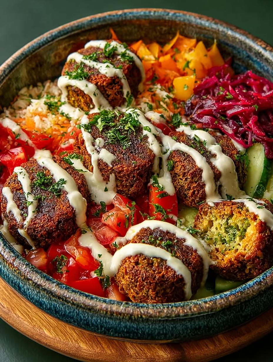 Loaded Falafel Bowl Flavorful