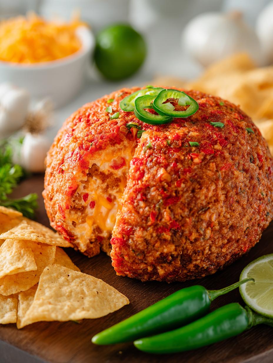Loaded Taco Cheese Ball: The Ultimate Cheesy Delight - Loaded Taco Cheese Ball - additional detail