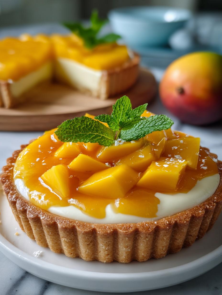 Mango Curd Tart: 10 Reasons to Love This Tropical Delight - Mango Curd Tart - additional detail