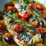Mediterranean Baked Mackerel Fish