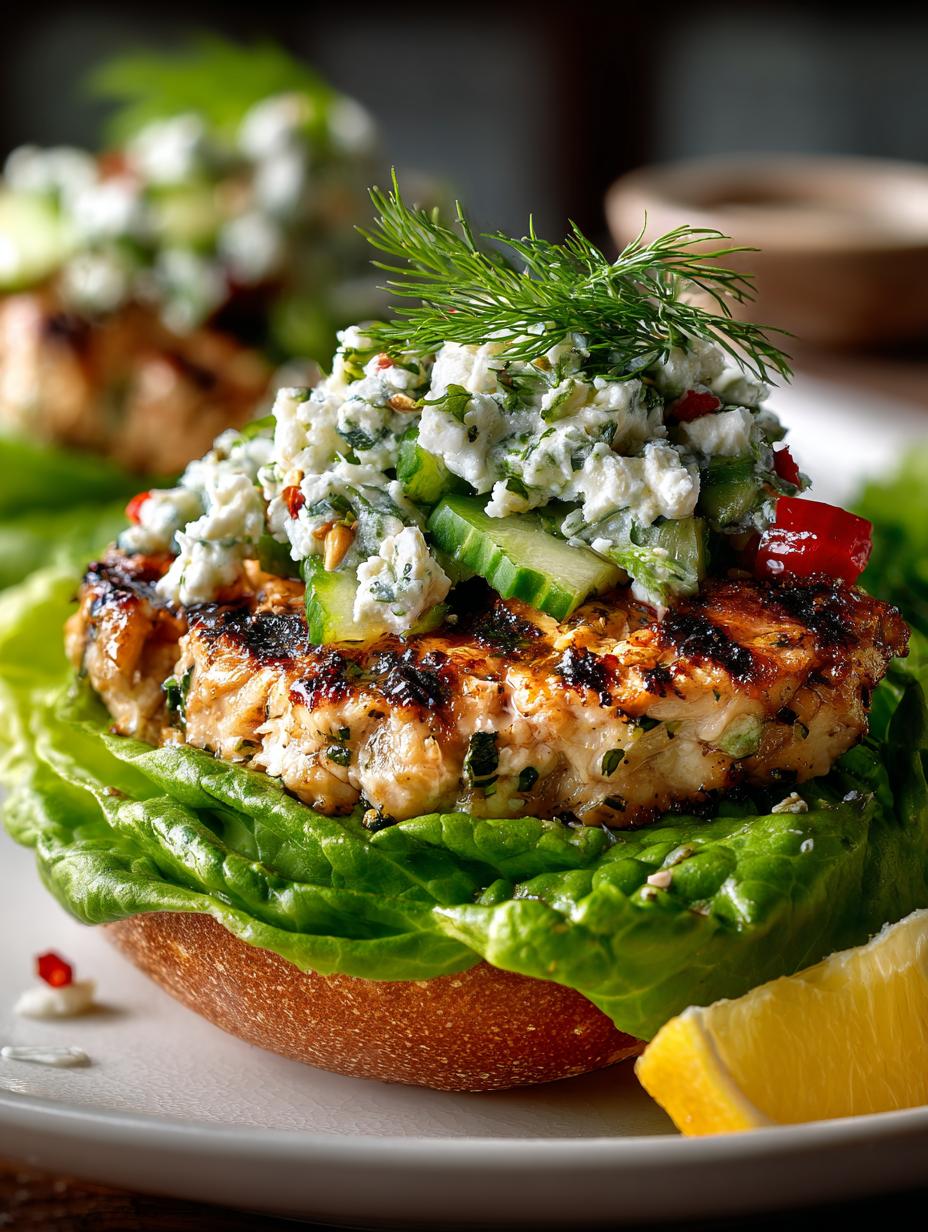Mediterranean Chicken Lettuce Wraps with Creamy Garlic Sauce - Mediterranean Chicken Lettuce Wraps - additional detail