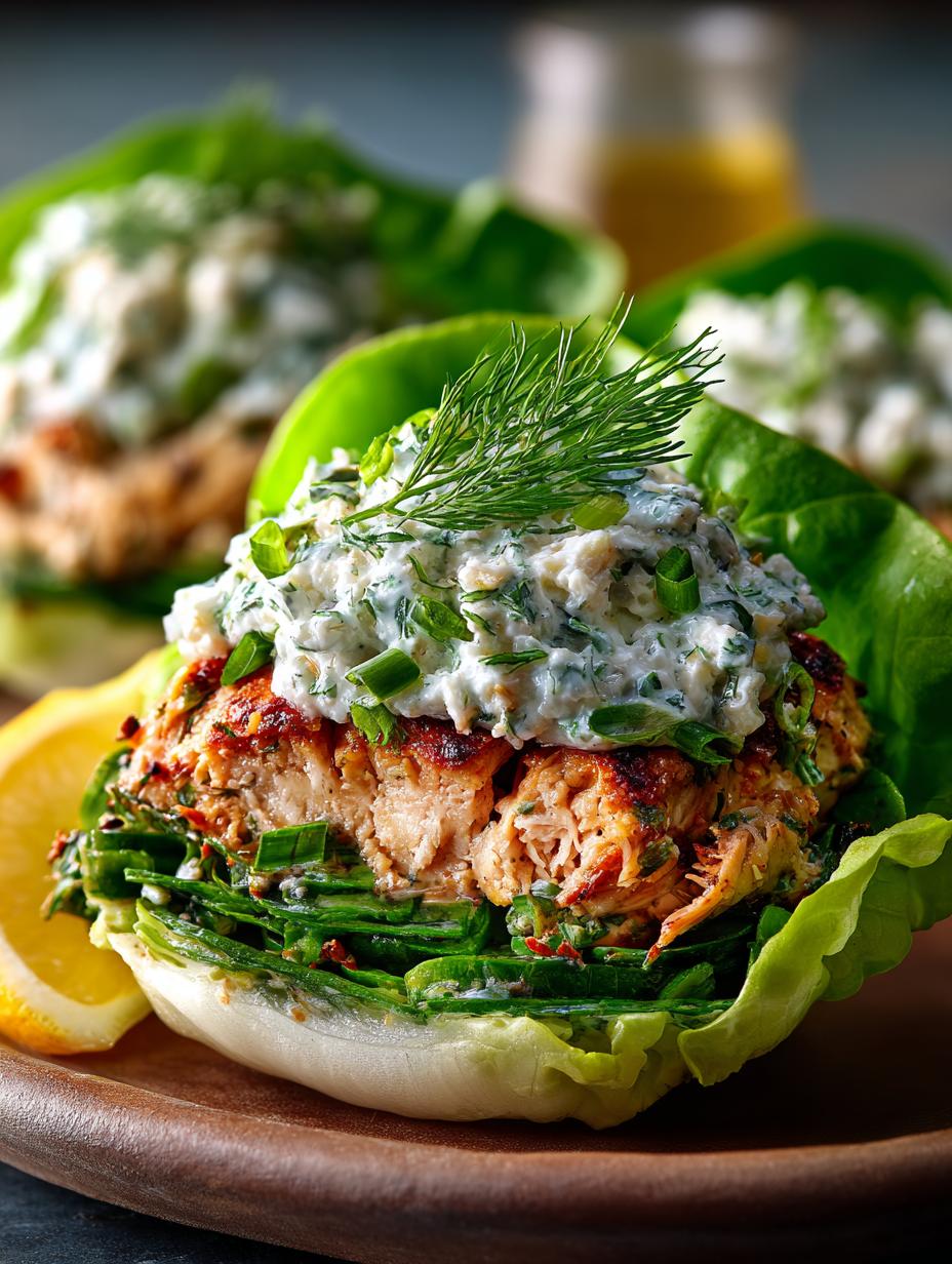 Mediterranean Chicken Lettuce Wraps