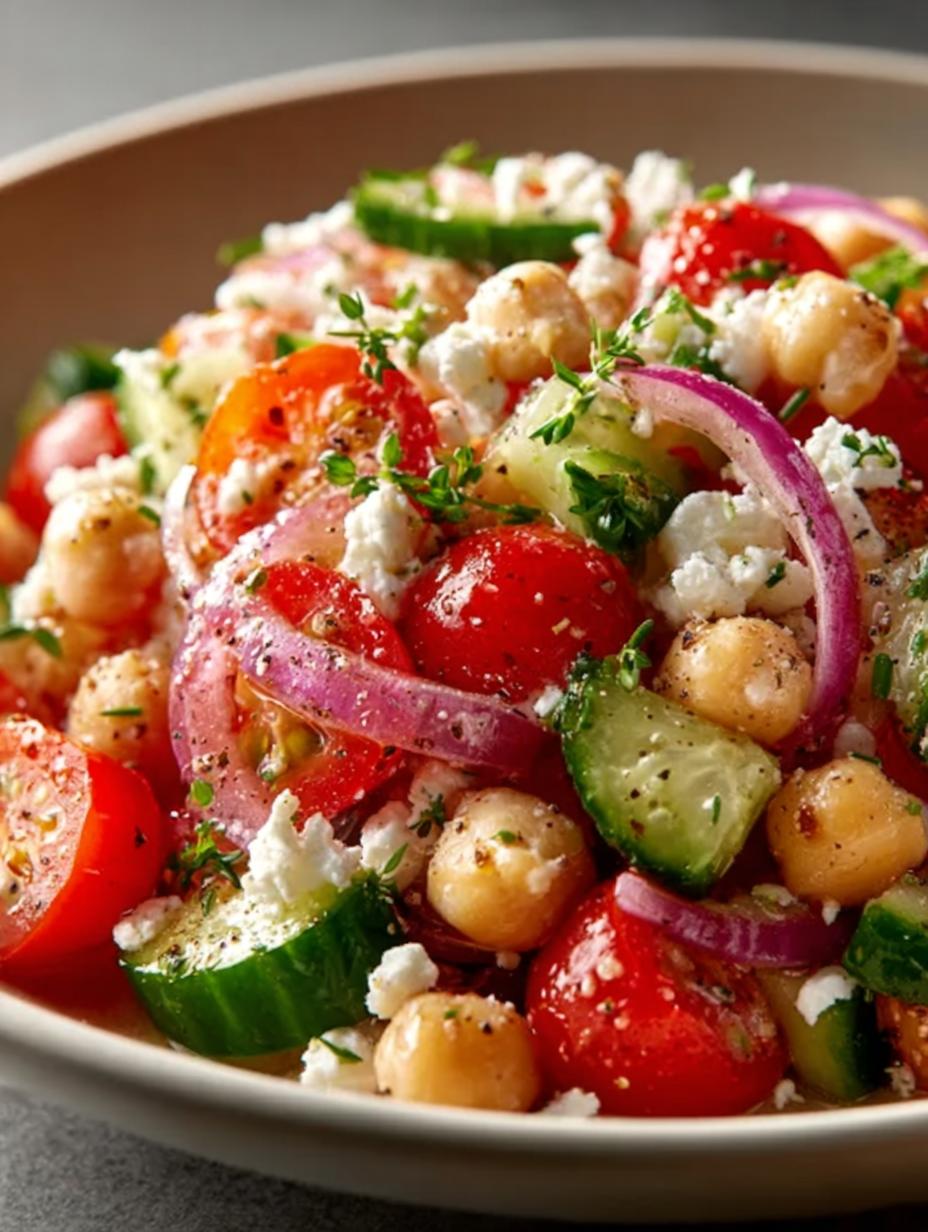 Mediterranean Chickpea Salad For a Healthy Meal Option - Mediterranean Chickpea Salad For - main visual representation
