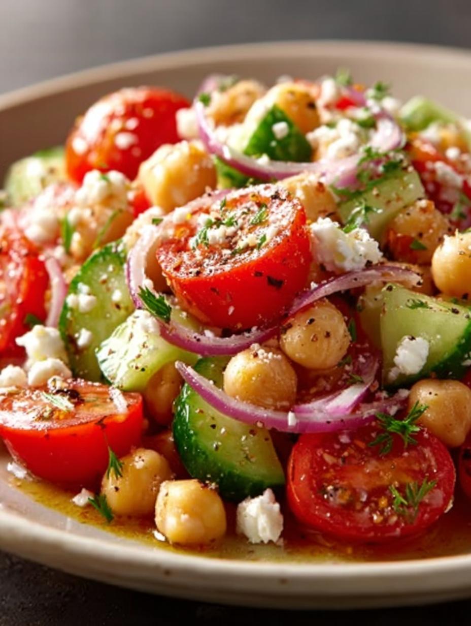 Mediterranean Chickpea Salad For a Healthy Meal Option - Mediterranean Chickpea Salad For - additional detail