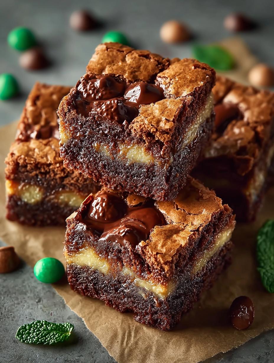 Mint Chocolate Brookies That Will Melt Your Heart 4 Mint Chocolate Brookies That Will Melt Your Heart - Mint Chocolate Brookies - main visual representation