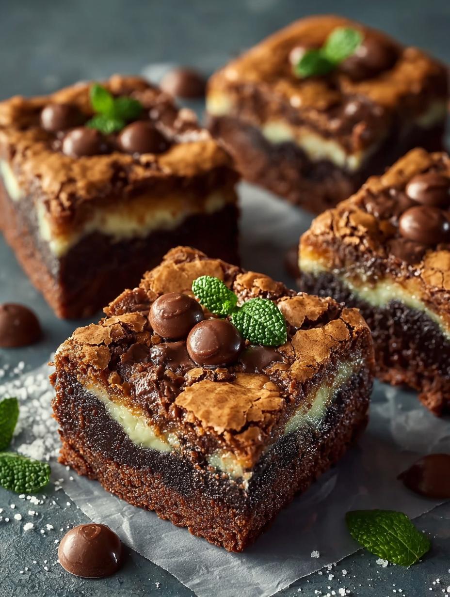 Mint Chocolate Brookies That Will Melt Your Heart 5 Mint Chocolate Brookies That Will Melt Your Heart - Mint Chocolate Brookies - additional detail