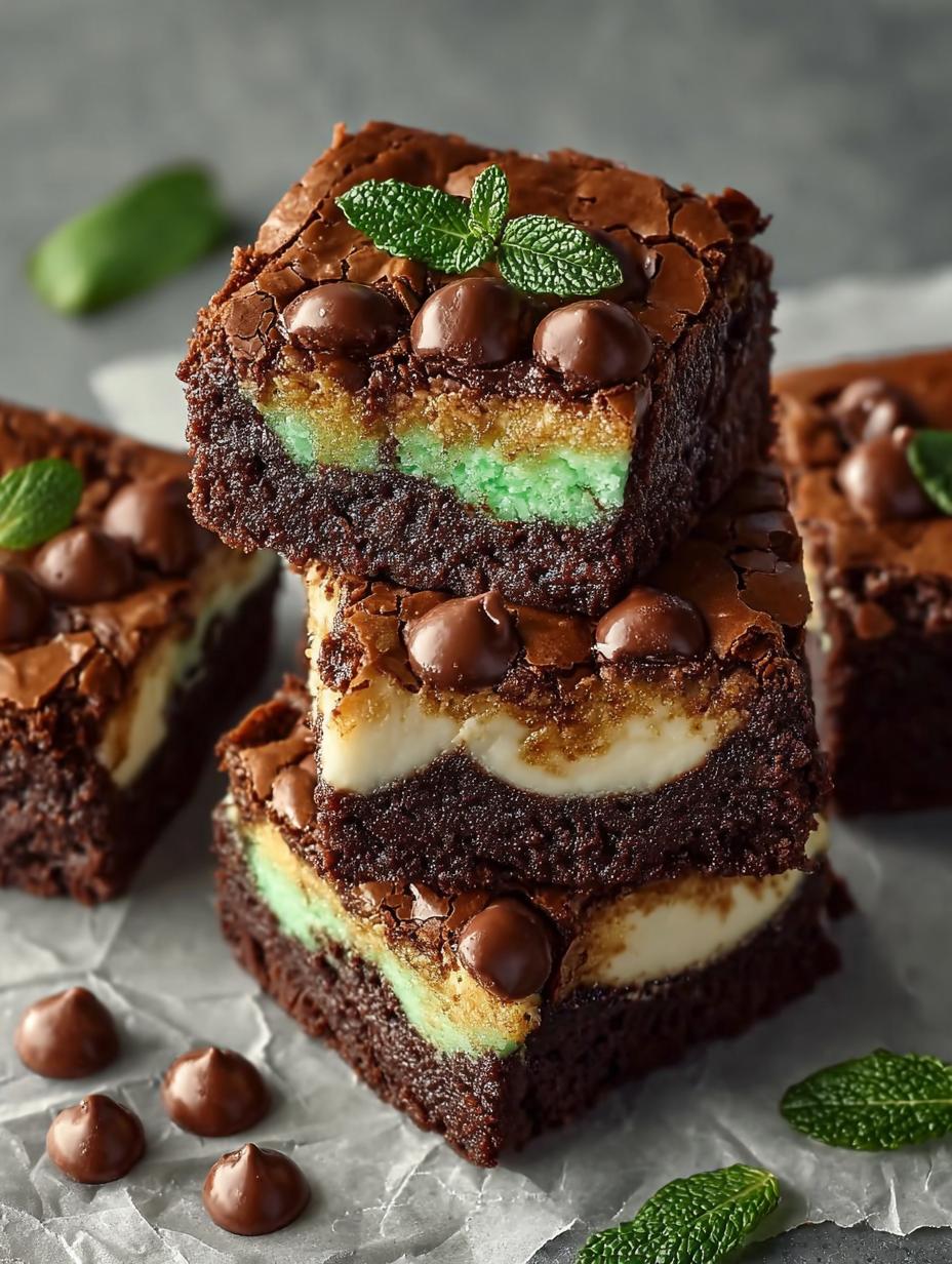 Mint Chocolate Brookies